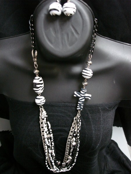 Long Chain Fashion Necklace Set